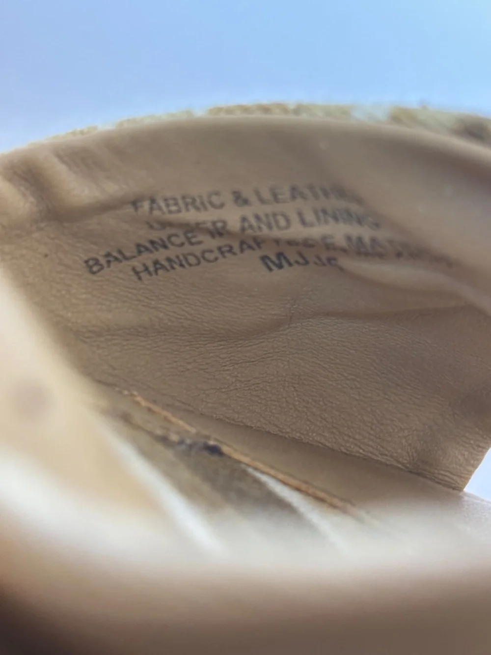 Born Drilles Espadrille Wedge Slide Sandals Leather Fabric Boho Slip-On Tan 8 - Picture 14 of 16